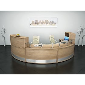 freestanding reception desk