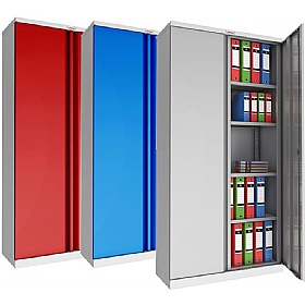 Phoenix SCL Series Steel Storage Cupboards - 2 Door 4 Shelf With Key Lock