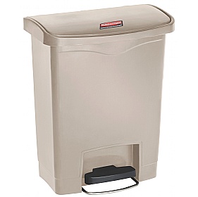 Slim Jim Front Step-On Resin Waste Containers