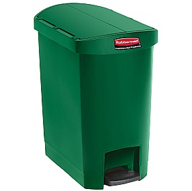 Slim Jim End Step-On Resin Waste Containers