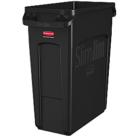 Slim Jim Vented Bins with Swing Top Lid