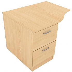 Elite Desk High Curved Extension Pedestal