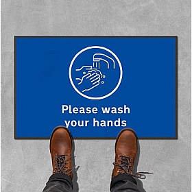 Coba Please Wash Hands Floor Mat - Pack of 2