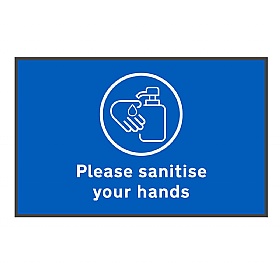 Coba Please Sanitise Hands Floor Mat - Pack of 2