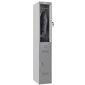 Phoenix PL Series Personal Lockers - 2 Door 1 Column With Key Lock
