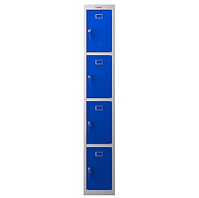 Phoenix PL Series Personal Lockers - 4 Door 1 Column With Key Lock