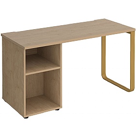 Ryto Home Office Desk with Fixed Open Pedestal