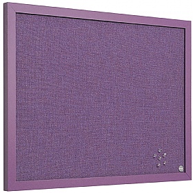 Silver Finish Magnetic Dry Erase  Purple Bi-Office Combination Board Lavender 