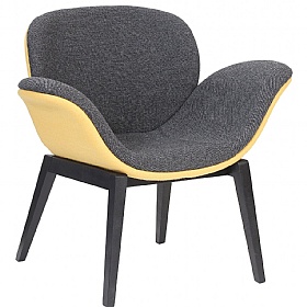 Summit Wayvee Wooden Leg Reception Chair