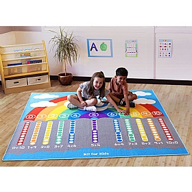Rainbow Number Bonds Carpet