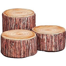 Millhouse Log Bean Bag Seat Combo Set