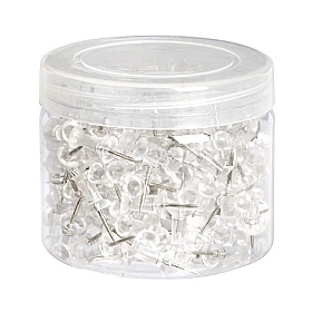Box of 200 Transparent Push Pins