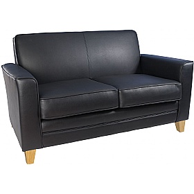 Romany Leather Faced Sofa