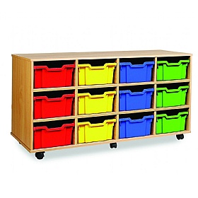 12 Tray Double Mobile Storage