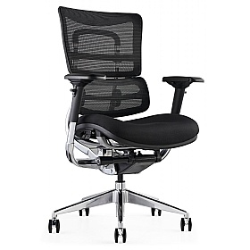 Insync 24 hour mesh discount office chair with leather headrest