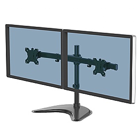 Fellowes Seasa Freestanding Dual Horizontal Monitor Arm