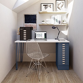Bisley MultiDesk With Integrated Multidrawer