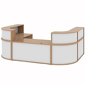 Denver Two Tone Extra Large U-Shaped Reception Unit