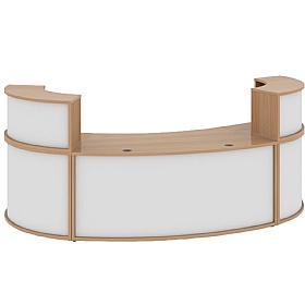 Denver Two Tone Large Curved Reception Unit
