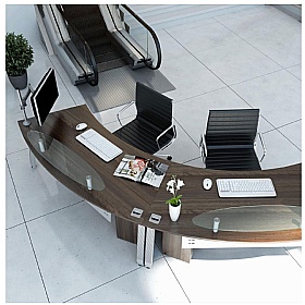 Elite Linnea Executive Radius Reception Desks