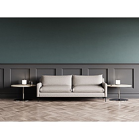 Emmy Cushioned 3 Seater Sofa Light Grey