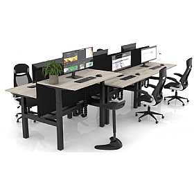 Air Back to Back Standing Desks With USB Ports