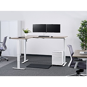 Nordic Triple Motor Height Adjustable Corner Standing Desk