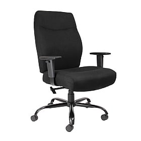 Heavy Duty Operator Chair - Porter Black Fabric Chair