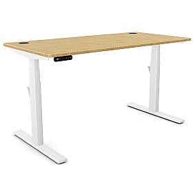 Leap Bamboo Rectangular Standing Office Desks