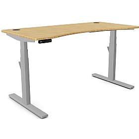 Leap Bamboo Curved Standing Office Desks