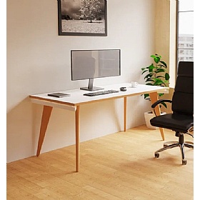 Bianco Rectangular Bench Desk