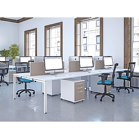 Unity Back to Back 1200W Compact Bench Desks