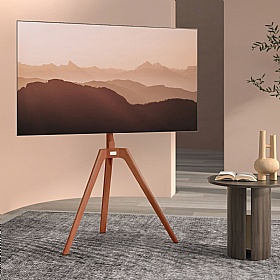 TTAP Tripod Wood Floor TV Stand