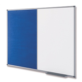Nobo Classic Aluminium Frame Combination Board Drywipe and Felt