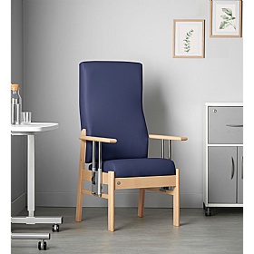 Aylesbury High Back Patient Chair with Drop Arms