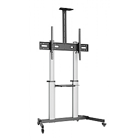 Aluminium Mobile TV Stand Cart Trolley for 60-100 Inch TV