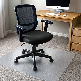 Cleartex® TrYlok® PVC Chair Mat for Carpet