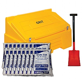 400 Litre Grit Bin with De-icing Salt & Shovel