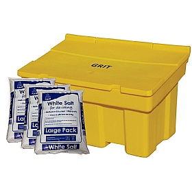 Stackable 350 Litre Grit Bin & De-icing Salt Bundle