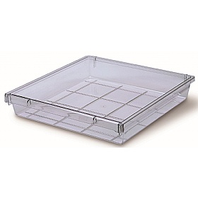 Classic Shallow Antimicrobial Translucent Tray