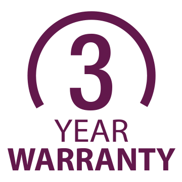 3 Year Warranty