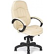 Cream Paris Leather Manager Chair