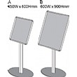 Freestanding Aluminium Framed Shield Noticeboard