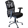 Cologne Chrome Mesh Manager Chair