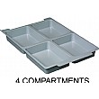 Gratnells 4 Compartment Tray Insert