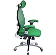 Ergo-Tek Green Mesh Office Chair Side View