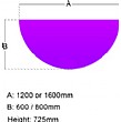 Solar Arc Meeting Table Dimensions