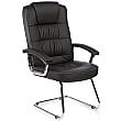 Acadia Deluxe Leather Cantilever Chair