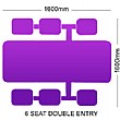 6 Seat Double Entry
