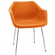 Hille Robin Day Retro Polypropylene Chair Orange